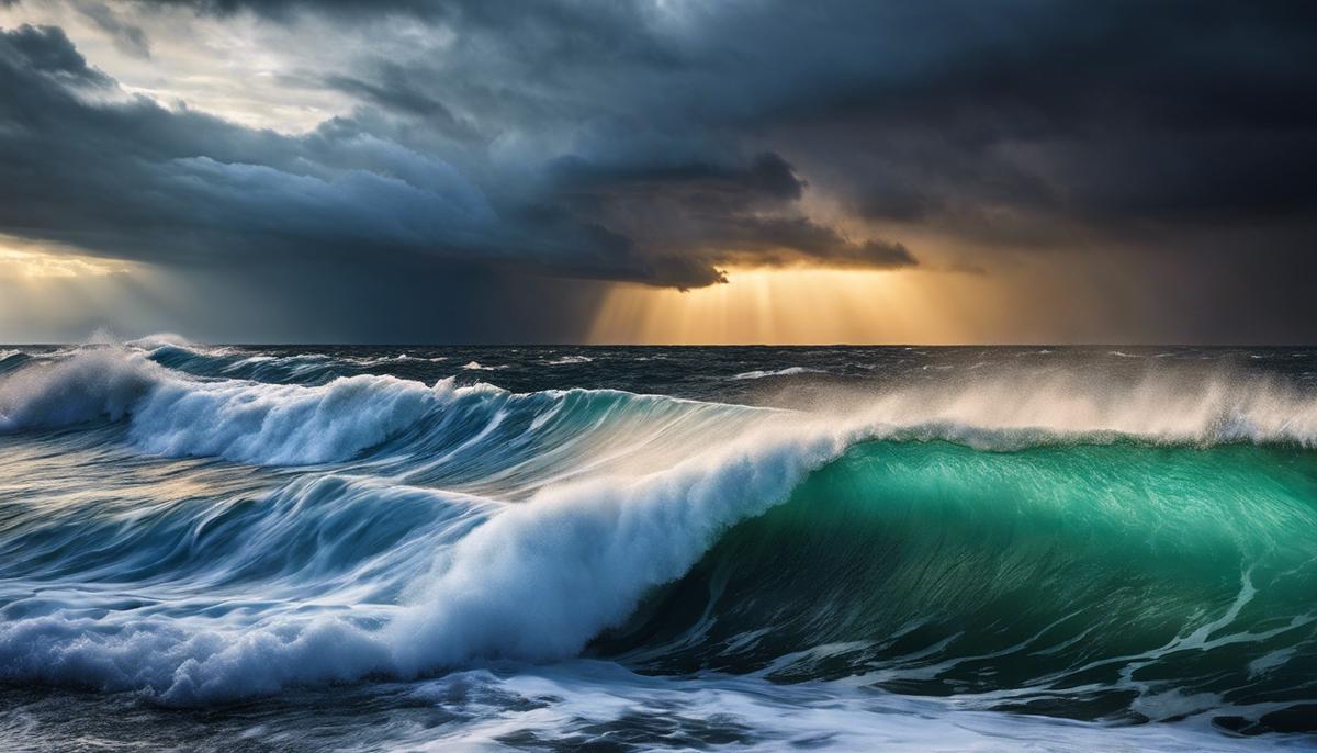 An image of a stormy ocean representing the challenges faced by staffing firms battling revenue losses